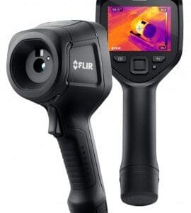 A black and white photo of an infrared camera