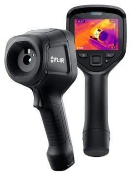 A black and white photo of an infrared camera