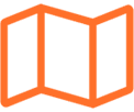 A green background with an orange line in the middle.